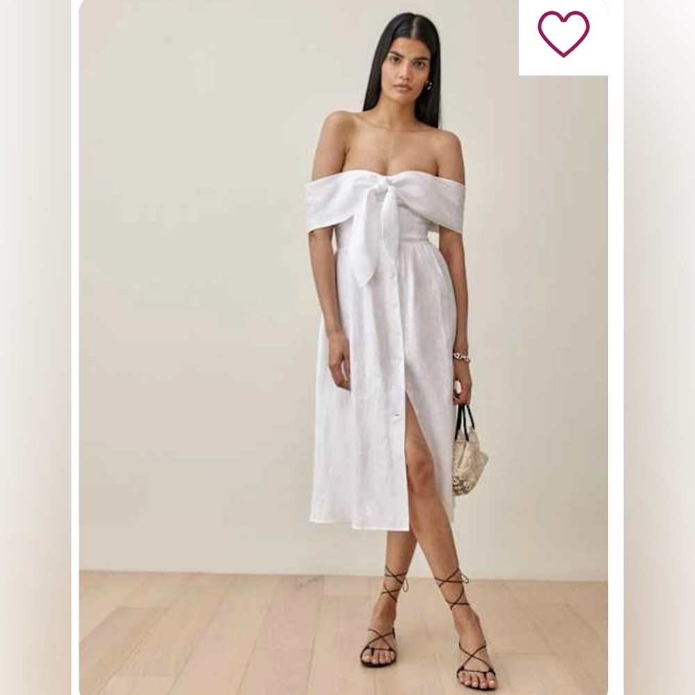 Reformation Barrington Linen Dress